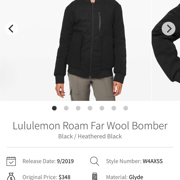 (2) Reversible lululemon winter bomber jacket - Picture 5 of 8